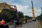 Царево - изграждане на мост