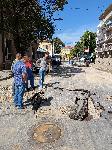 20-метров гейзер с топла вода в центъра на Плевен заради спукана тръба