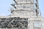 София - Издигнато конструктивно скеле около Паметника на Съветската армия