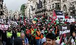 Лондон - Протест за солидарност с Палестина<br />