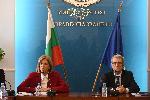 Брифинг на министър Хинков и еврокомисаря по здравеопазване Стела Кириакиду
