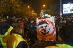 Протест на футболни фенове срещу БФС