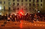 СОФИЯ - Протест на футболни фенове за оставка на БФС - Сблъсъци с полицията и погроми<br />