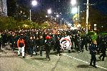 СОФИЯ - Протест на футболни фенове за оставка на БФС - Сблъсъци с полицията и погроми<br />