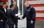 Бургас - Награждаване на пожарникари-спасители по време на наводненията в Средец и Царево