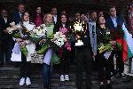 София - посрещане - женски шахматен отбор