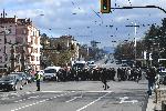 София - Блокиране на Орлов мост- Протест срещу премахването на паметника на Съветската армия
