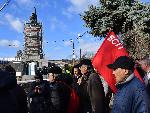София - Блокиране на Орлов мост- Протест срещу премахването на паметника на Съветската армия