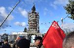 София - Блокиране на Орлов мост- Протест срещу премахването на паметника на Съветската армия