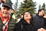 София - Блокиране на Орлов мост- Протест срещу премахването на паметника на Съветската армия