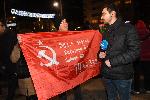 София - демонтаж на Паметника на Съветската армия - протест