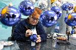 Варна - Ръчно направени стъклени Коледни играчки