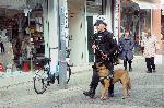 Полицаи с автомати и следови кучета охраняват най-големия град в Югоизточна България