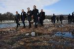 Варна - кметът и премиера -оглед на свлачище