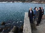 Варна - кметът и премиера -оглед на свлачище