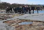 Варна - кметът и премиера -оглед на свлачище