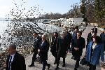 Варна - кметът и премиера -оглед на свлачище