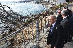 Варна - кметът и премиера -оглед на свлачище