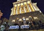 София - Инициатива 'Правосъдие за всеки' протестира пред Партийния дом (НС) сещу избора на Десислава Атанасова в КС