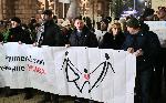 София - Протест на Фондация за споделено родителство в памет на убития Пейо Пеев