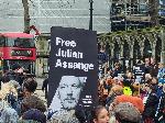 Лондон - Последно дело срещу Асандж -протест