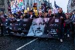 Лондон - Шествие в защита на Джулиън Асандж