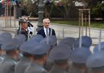 София - Церемония по издигане на националното знаме пред Паметника на Незнайния воин