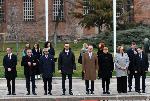 София - Церемония по издигане на националното знаме пред Паметника на Незнайния воин