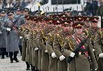 София - Церемония по издигане на националното знаме пред Паметника на Незнайния воин