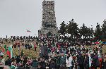 Връх Свети Никола, Казанлък – Честване на Трети март пред паметника Шипка