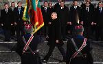 София – Тържествена заря-проверка пред паметника на Цар Освободител