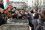 София - Партийния дом - Парламент - протест на привърженици на Възраждане, предвождан от Росен Миланов