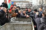 София - Партийния дом - Парламент - протест на привърженици на Възраждане, предвождан от Росен Миланов