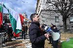 София - Партийния дом - Парламент - протест на привърженици на Възраждане, предвождан от Росен Миланов