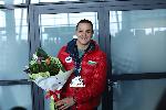 София - Летище София - посрещане на  плувеца Цанко Цанков