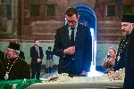 София - Поклонение пред покойния патриарх Неофит