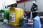 Изгоря контейнер за отпадъци в центъра на София
