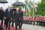 София - Посрещане на президента на Италия Серджо Матарела