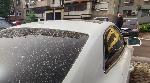 След дъжда, примесен с пясък от Сахара, автомобилите във Варна се покриха с жълтеникав прах