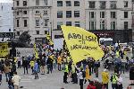 Лондон - Митинг за премахване на монархията