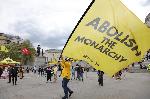 Лондон - Митинг за премахване на монархията