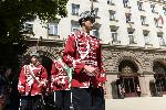 Тържествена смяна на гвардейския караул пред президенството