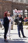 Протест на служителите от Областната администрация в София