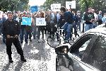 София - Протест срещу уличен ремонт в центъра