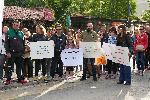 Протест и почит за една година от загубата на Ани и Явор, прегазени на пешеходната пътека в София