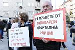 Протестиращи блокират кръстовището на бул.Патриарх Евтимий" и бул."Васил Левски", блокират изцяло движението на градския транспорт