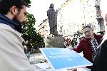 София - Протест пред паметника на Патриарх Евтимий