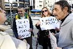 София - Протест пред паметника на Патриарх Евтимий