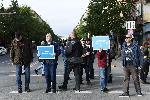 София - Протест пред паметника на Патриарх Евтимий