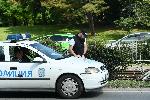 София - Зрелищна катастрофа-кола върху трамвайна линия
